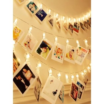 Led fényfüzér képcsipesszel 10m Led fényfüzér képcsipesszel 10m