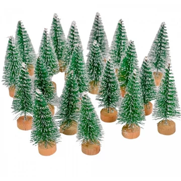 Mini fenyőfa zöld fa talpon M6cm 1db Mini fenyőfa zöld fa talpon M6cm 1db