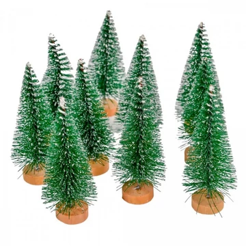 Mini fenyőfa zöld fa talpon M8cm 1db Mini fenyőfa zöld fa talpon M8cm 1db