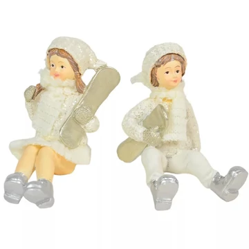 Gyerek snowboarddal fehér poly M8cm 1db