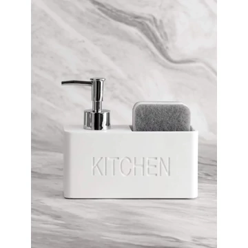 Konyhai mosógatószer adagoló szivacstárolóval Konyhai mosógatószer adagoló szivacstárolóval