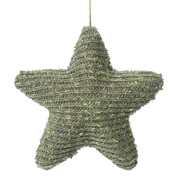 Irin ünnepi dísz - csillag alakú, zöld