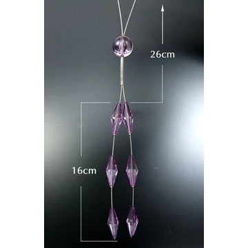 Dekoratív csipesz - stílusos kiegészítő, 100% poliészter, lila Dekoratív csipesz - stílusos kiegészítő, 100% poliészter, lila