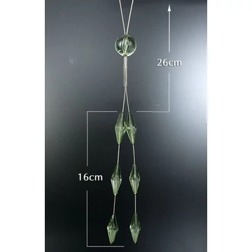 Zöld dekoratív klipsz 10 - 100% poliészter Zöld dekoratív klipsz 10 - 100% poliészter