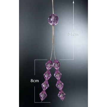 Fiolet színű dekoratív rögzítő, poliészter anyagból Fiolet színű dekoratív rögzítő, poliészter anyagból