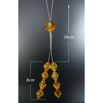 Narancs színű dekoratív rögzítő, poliészter anyagból Narancs színű dekoratív rögzítő, poliészter anyagból