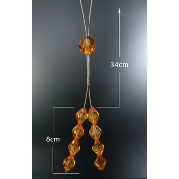 Narancs színű dekoratív rögzítő, poliészter anyagból Narancs színű dekoratív rögzítő, poliészter anyagból