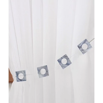 Upinacz dekoracyjny, dekoratív rögzítő, 100% poliészter, ezüst szín Upinacz dekoracyjny, dekoratív rögzítő, 100% poliészter, ezüst szín