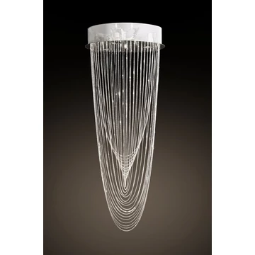 Chain 02 mennyezeti lámpa, fekete és üveg Chain 02 mennyezeti lámpa, fekete és üveg