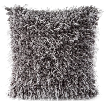 Koral párnahuzat, shaggy, rendkívül puha, grafit szürke Koral párnahuzat, shaggy, rendkívül puha, grafit szürke