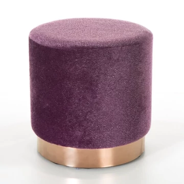 Futós, dekoratív puff, sötétlila színben, 100% poliészter, fenyőfa alapanyaggal Futós, dekoratív puff, sötétlila színben, 100% poliészter, fenyőfa alapanyaggal