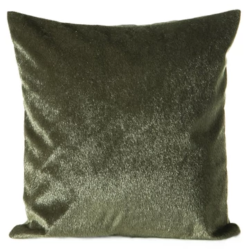 Olivazöld, rövid szőrű díszpárnahuzat, 100% poliészter Olivazöld, rövid szőrű díszpárnahuzat, 100% poliészter