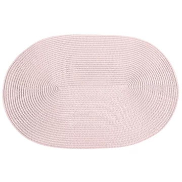 Judy2 ovális struktúrális alátét, púder rózsaszín, 30 cm széles, 45 cm hosszú