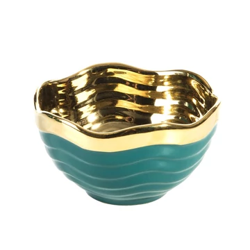 Maja dekoratív tál - kerámia, türkiz szín, 14 cm széles, 14 cm hosszú Maja dekoratív tál - kerámia, türkiz szín, 14 cm széles, 14 cm hosszú