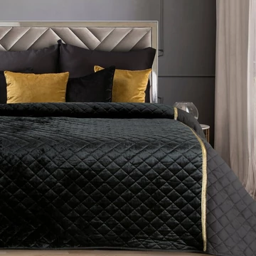 Kristin takaró, velúr, fekete színben, elegáns és dús kivitelben Kristin takaró, velúr, fekete színben, elegáns és dús kivitelben