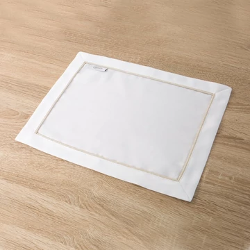 4 db elegáns, fehér MADELE alátétből álló készlet arany díszítéssel