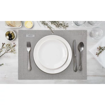 Bianca 2 asztalterítő elegáns 100% poliészter ezüst szín