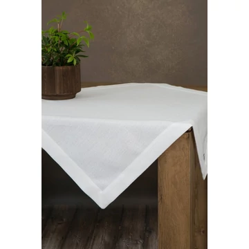 BIANCA 1 asztalterítő vászon szövésű, fényes cérnával, szélein dupla csíkkal befejezve BIANCA 1 asztalterítő vászon szövésű, fényes cérnával, szélein dupla csíkkal befejezve
