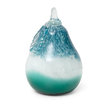 Dagi üveg dekorációs figura, türkiz, 11x11x15 cm