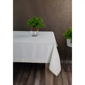 Lena asztalterítő elegáns és tartós 100% poliészter krém színben Lena asztalterítő elegáns és tartós 100% poliészter krém színben