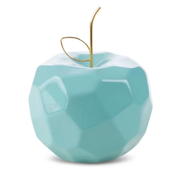 Apel dekoratív figura - kerámia, kék színben