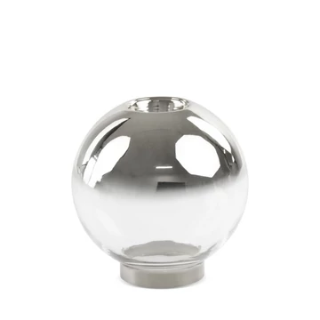 Zoja ünnepi dekorációs üveg 10 cm-es ezüst színben