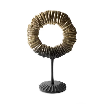 Kelsi dekoratív figura, fém, fekete