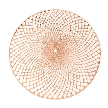 Daria alátét - struktúrált, fényes, műanyag, réz szín