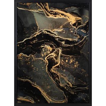 Obraz 478 - Nyomtatott kép arany díszítéssel, vászon, grafit szín Obraz 478 - Nyomtatott kép arany díszítéssel, vászon, grafit szín