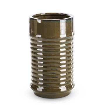 Ceramika Fi 12 cm Dekoratív kaspó Barna Színben Ceramika Fi 12 cm Dekoratív kaspó Barna Színben