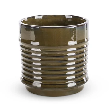 Ceramika Fi 17 cm Dekorációs kaspó Bronz Színben Ceramika Fi 17 cm Dekorációs kaspó Bronz Színben