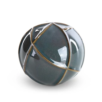 Teo dekoratív gömb, kerámia, türkiz szín Teo dekoratív gömb, kerámia, türkiz szín