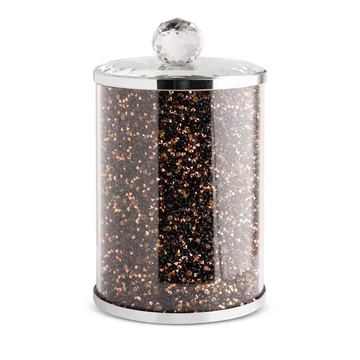 Ceramika Fi üveg dekoratív tároló edény, fekete színben Ceramika Fi üveg dekoratív tároló edény, fekete színben