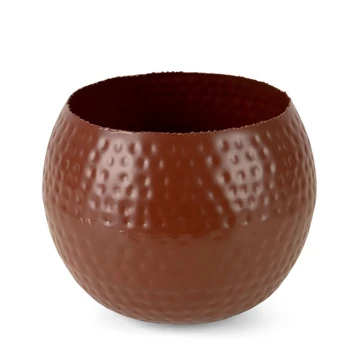 Miedziany dekoratív kaspó, 20 cm átmérő, fémből készült Miedziany dekoratív kaspó, 20 cm átmérő, fémből készült