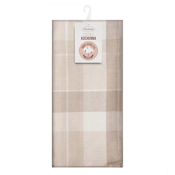 Mona konyhai törölköző készlet, 100% pamut, bézs színben