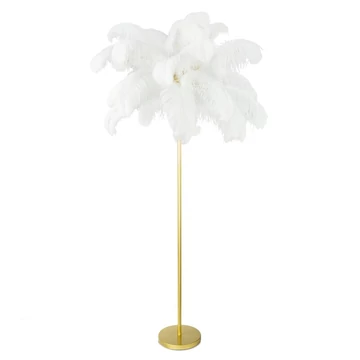 Feri Lampa - Dekoratív állólámpa, fém, fehér szín Feri Lampa - Dekoratív állólámpa, fém, fehér szín