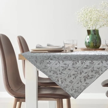 Simona asztalterítő 100% poliészter ezüst színű Simona asztalterítő 100% poliészter ezüst színű