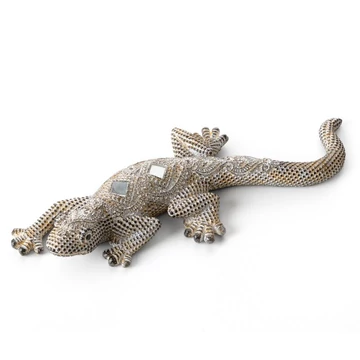 Gatos dekoratív figura, ékszer, poliészter, acél Gatos dekoratív figura, ékszer, poliészter, acél