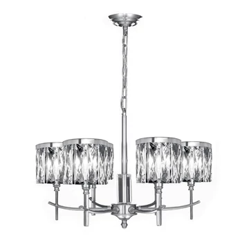 Krystal lámpa - dekoratív függőlámpa, kristály és fém, átlátszó szín Krystal lámpa - dekoratív függőlámpa, kristály és fém, átlátszó szín