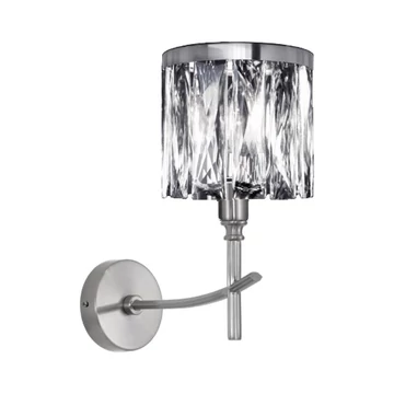 Krystal lámpa - dekoratív falilámpa, kristály és fém, átlátszó szín Krystal lámpa - dekoratív falilámpa, kristály és fém, átlátszó szín