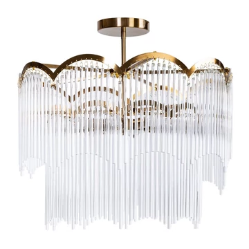 Salma mennyezeti lámpa, üveg és fém, fehér színű Salma mennyezeti lámpa, üveg és fém, fehér színű