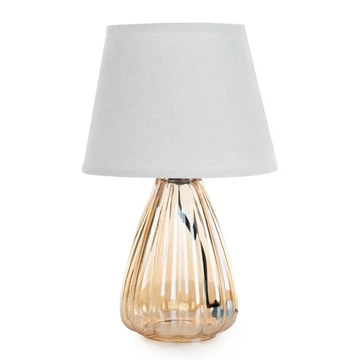 Devin lámpa - dekoratív állólámpa, üveg, krém színben Devin lámpa - dekoratív állólámpa, üveg, krém színben