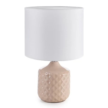 Ceramika asztali lámpa, dekoratív, kerámia, fehér Ceramika asztali lámpa, dekoratív, kerámia, fehér