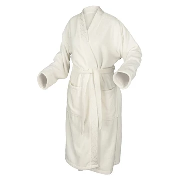 Női köntös díszített világos krém színben Női köntös díszített világos krém színben