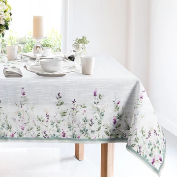 Summer11 asztalterítő virágmintával 100% poliészter természetes színben Summer11 asztalterítő virágmintával 100% poliészter természetes színben