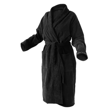 Köntös hímzett díszítéssel 100% pamut fekete Köntös hímzett díszítéssel 100% pamut fekete