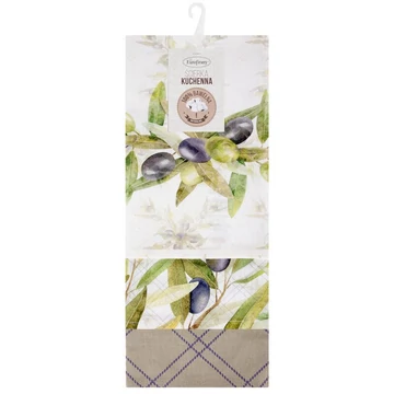 Olive kéztörlő készlet, 100% pamut, olívazöld színben Olive kéztörlő készlet, 100% pamut, olívazöld színben