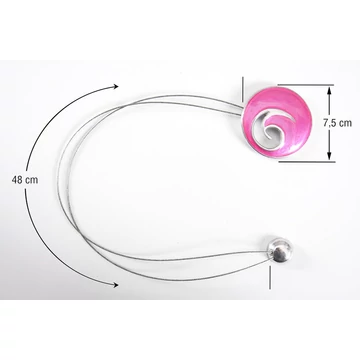 Rózsaszín dekoratív mágneses rögzítő 48 cm Rózsaszín dekoratív mágneses rögzítő 48 cm