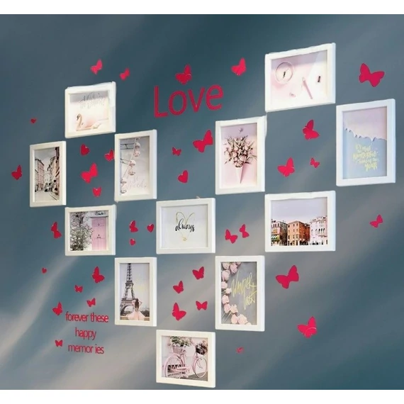 Kreatív képkeret matricákkal 12db 10x15-ös