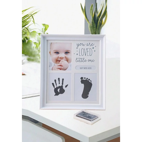 Kéz és lábnyomot megörökítő képkeret